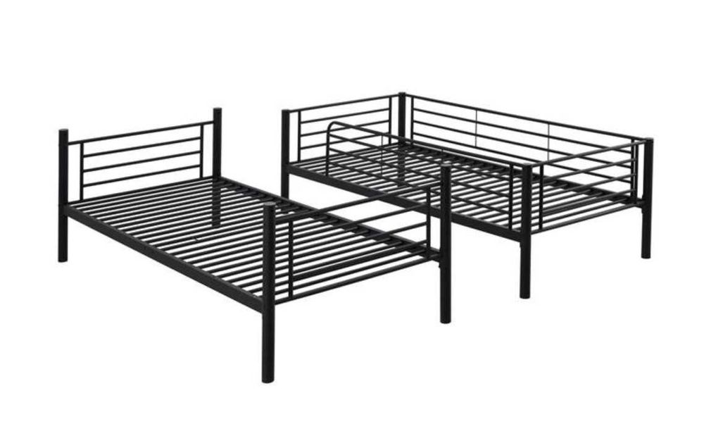SPRZEDAM Rozkładane Łóżko Piętrowe 90x200 czarne nowe