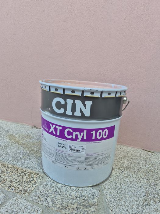 Tinta Cin, exterior em cor rosa