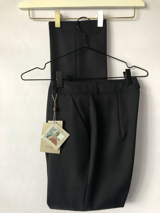 CLAIRE Spodnie garniturowe eleganckie w kant PREMIUM