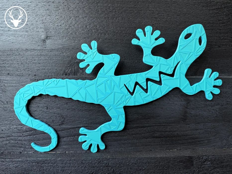 Decoração de Jardim Lagarto Colorido