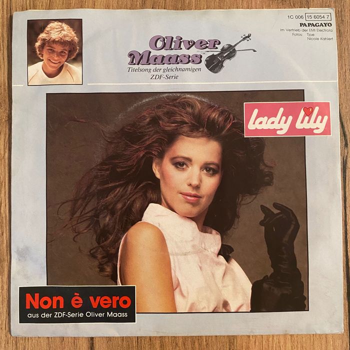 Oliver Mass - Lady Lily / Non è Vero - Winyl SP 7" - 1985