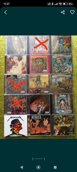 Slayer Metallica Molly Hatchet Savatage cd rock metal