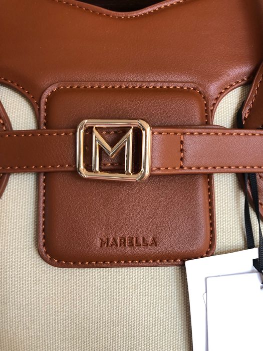 Marella torebka nowa beż camel  z papierową metką okazja