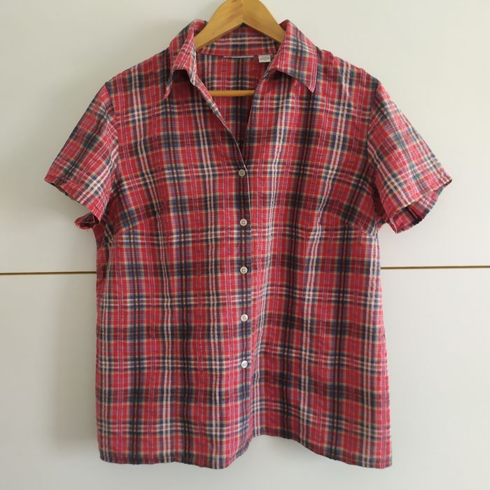 Koszula w kratę bawełna oversize XXL 44/46