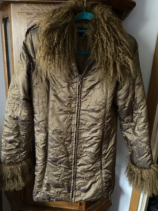 Kurtka damska w kolorze starego zlota rozm 40