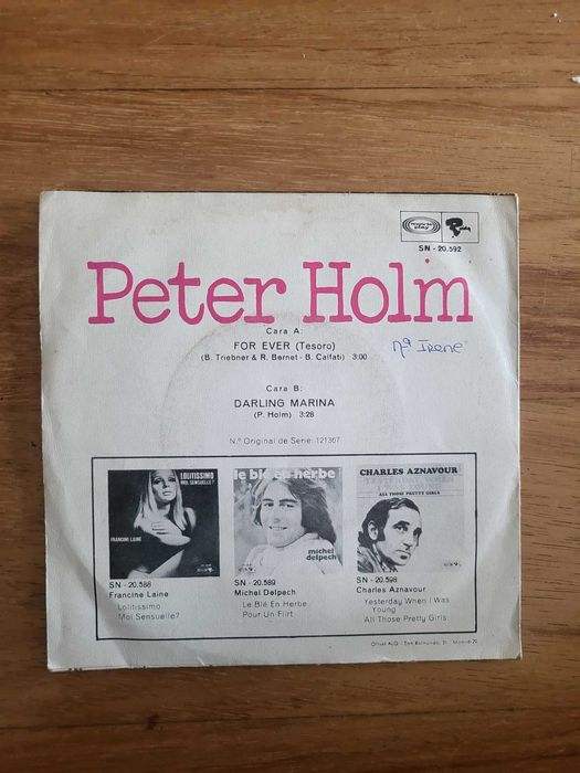 Disco Vinil | "For Ever (Tesoro) / Darling Maria", Peter Holm