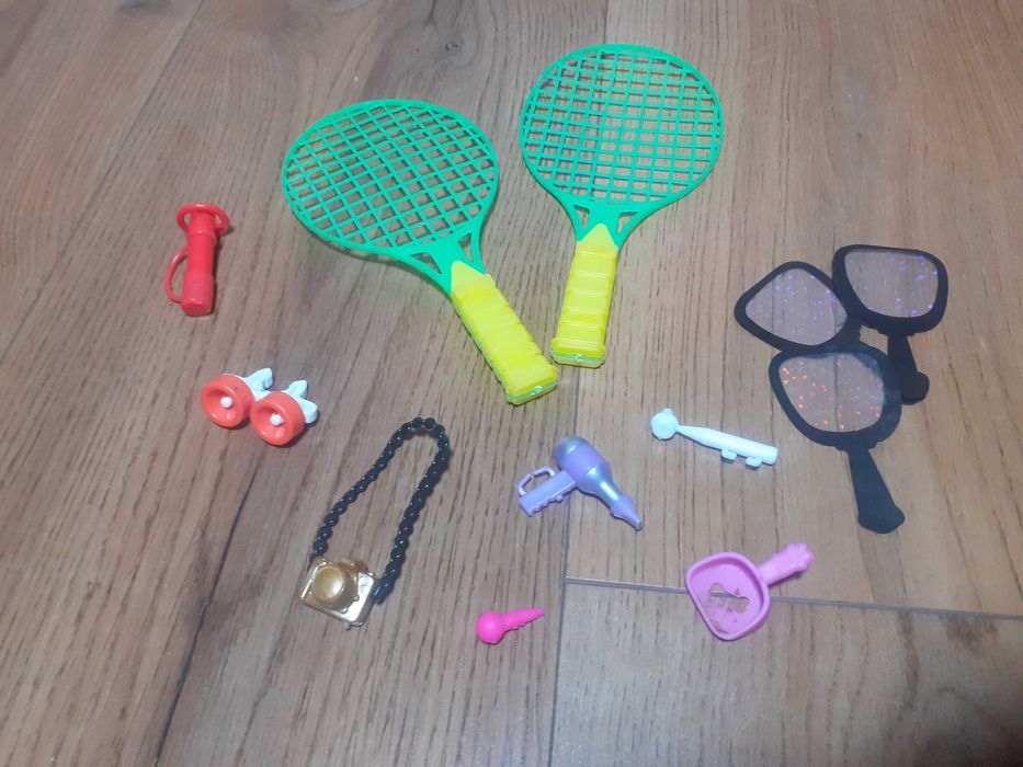 Фен фотоапарат ракетки бiнокль помпа лупа мiкрофон лопатка для кукол