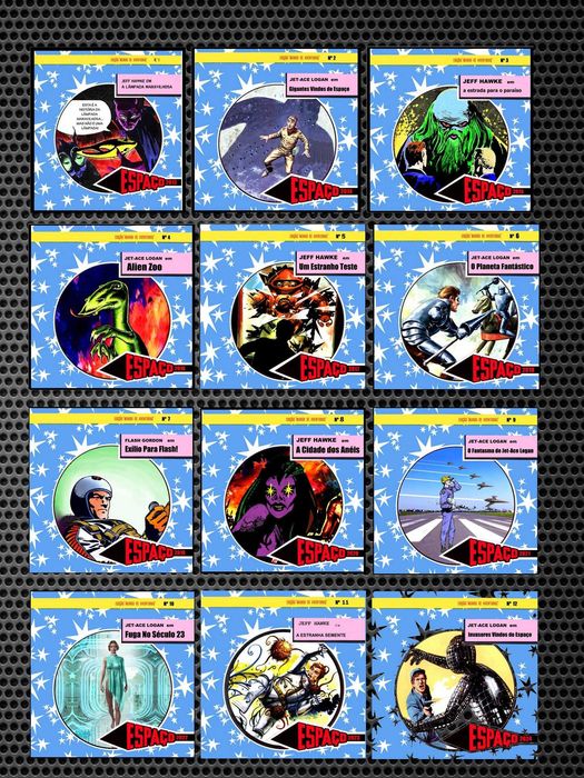 Espaço: 2013, Jeff Hawke, Jet-Ace Logan, Flash Gordon, banda desenhada