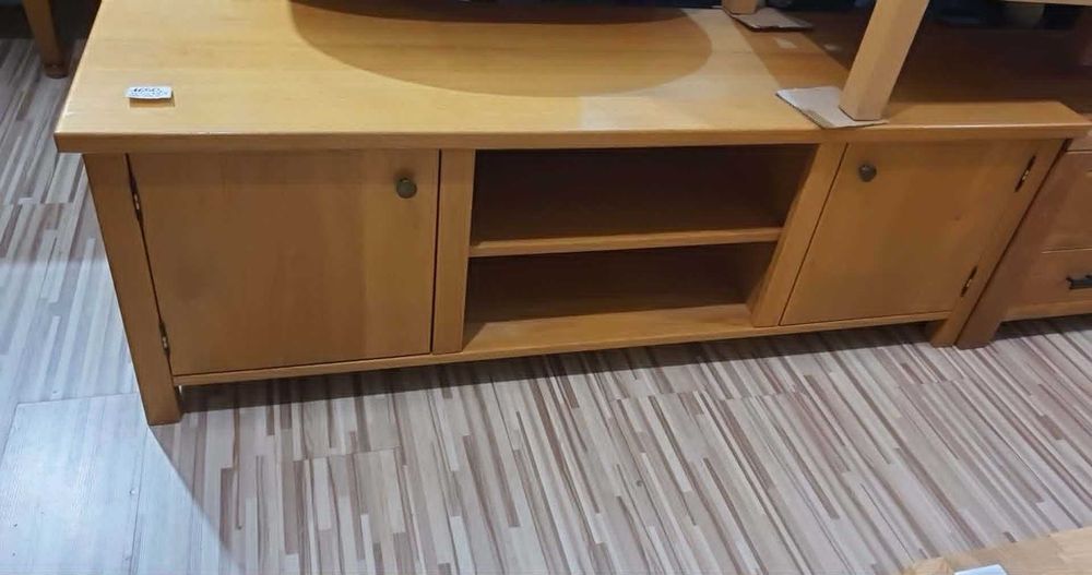 Szafka rtv pod telewizor drewniana lite drewno dębowe jasna nowoczesna prosta solidna masywna holenderska pojemna FV DOWÓZ