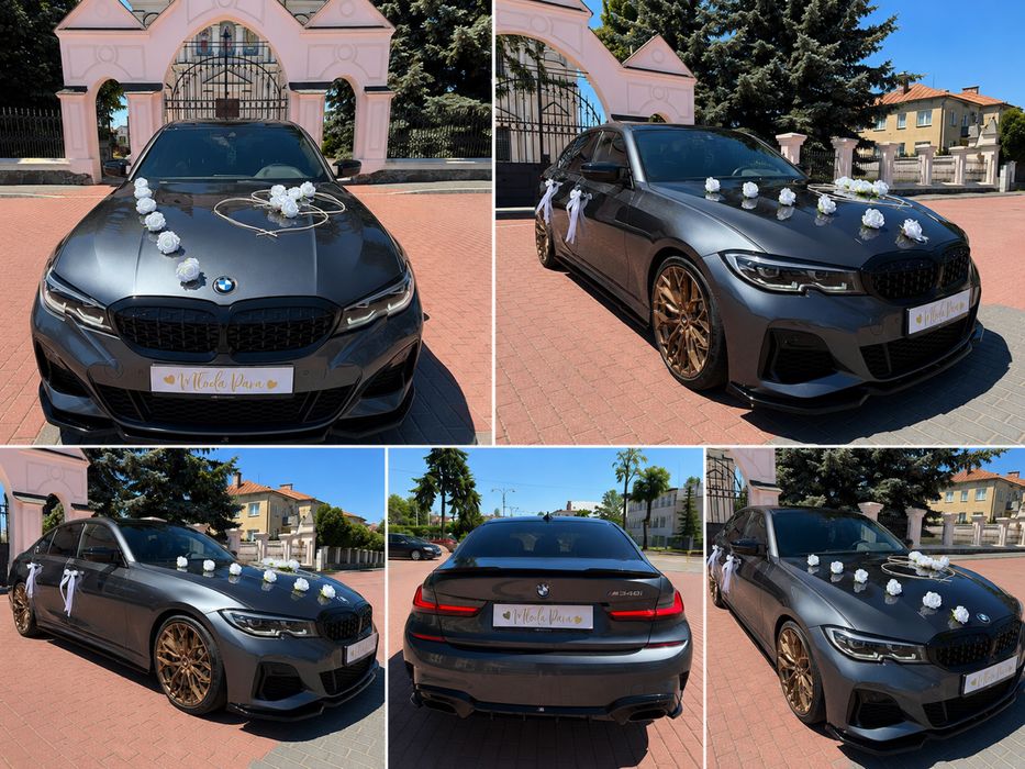 BMW m340i auto do ślubu, przewóz, wesele