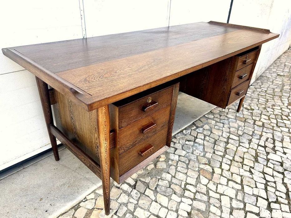 Secretária nórdica Rara Arne Vodder vintage +185comp x 74prof x 75alt.