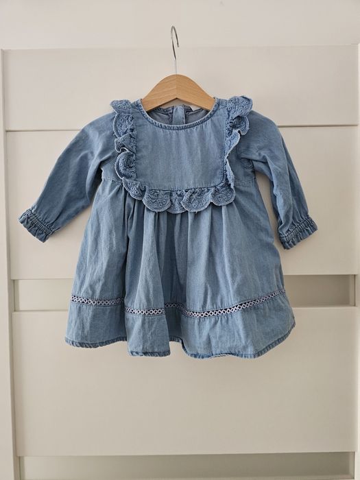 Sukienka na jesień a'la jeans rozm 62 cocodrillo