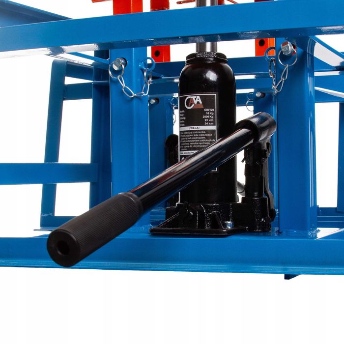 Rampy najazdowe z podnośnikiem hydraulicznym platformy 2SZT MOCNE metalowe