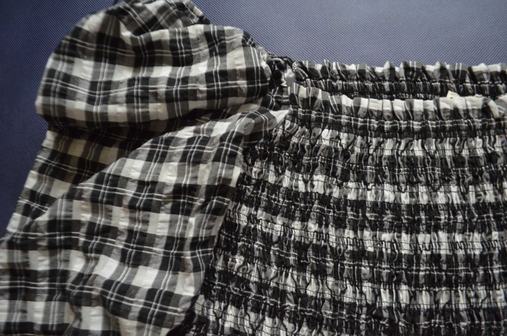 bluzka H&M 40L krata gumki