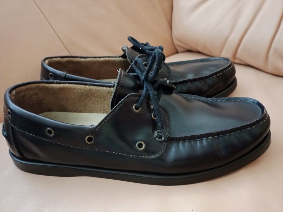 Buty mokasyny lofery skórzane męskie rozmiar 45/29