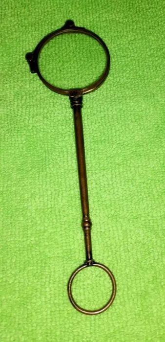 Óculos antigos dobráveis ​​para leitura, óculos Lorgnette