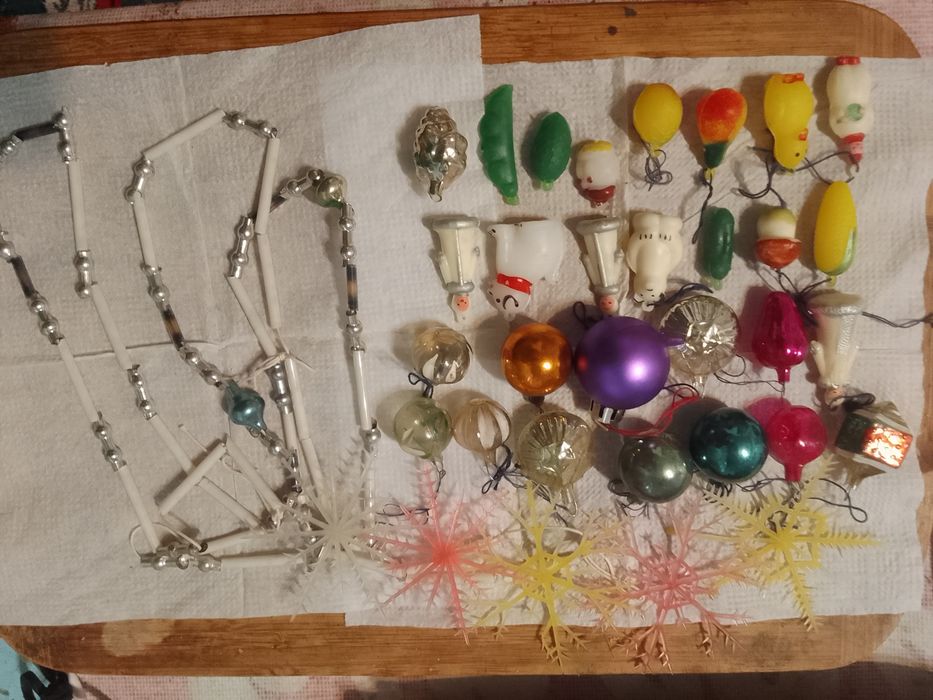 Елка СССРс мини игрушками