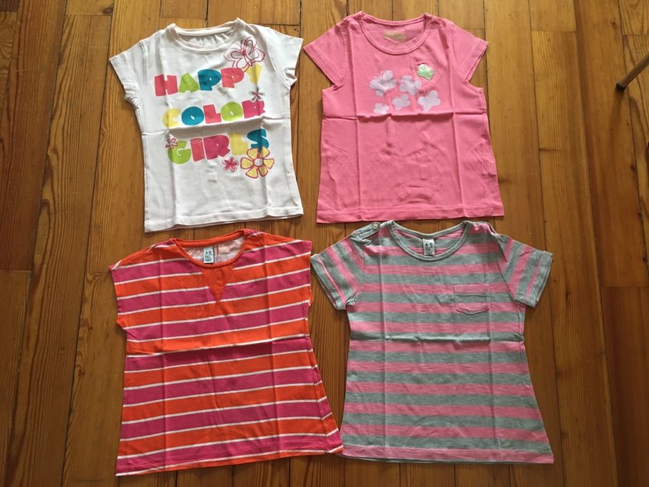 Lote t-shirt's 4,5 anos