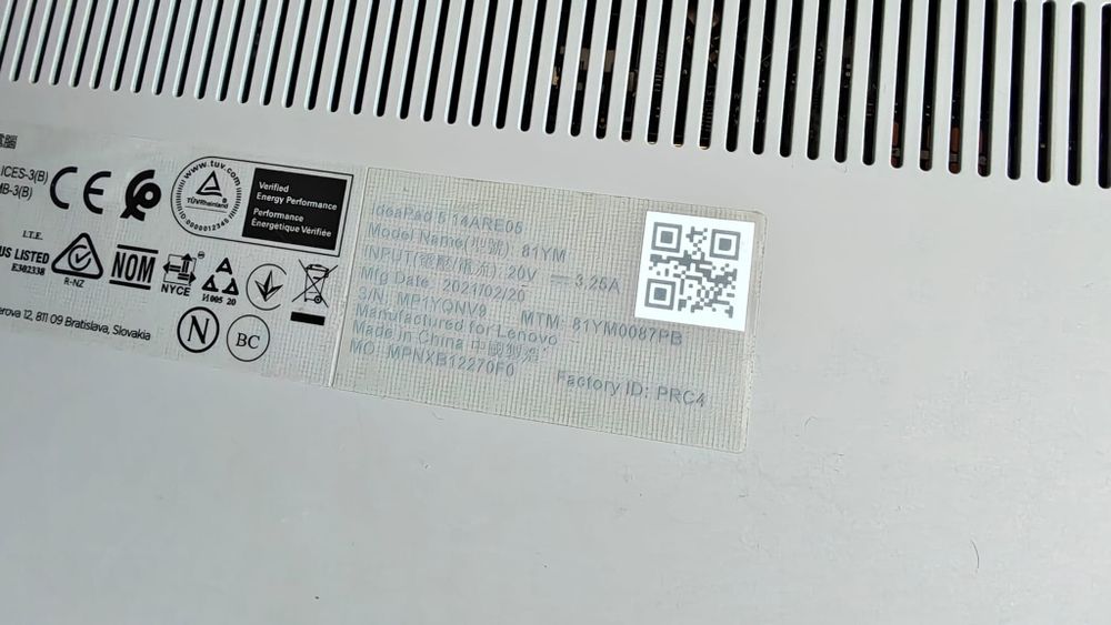laptop lenovo ideapad 5 14are05