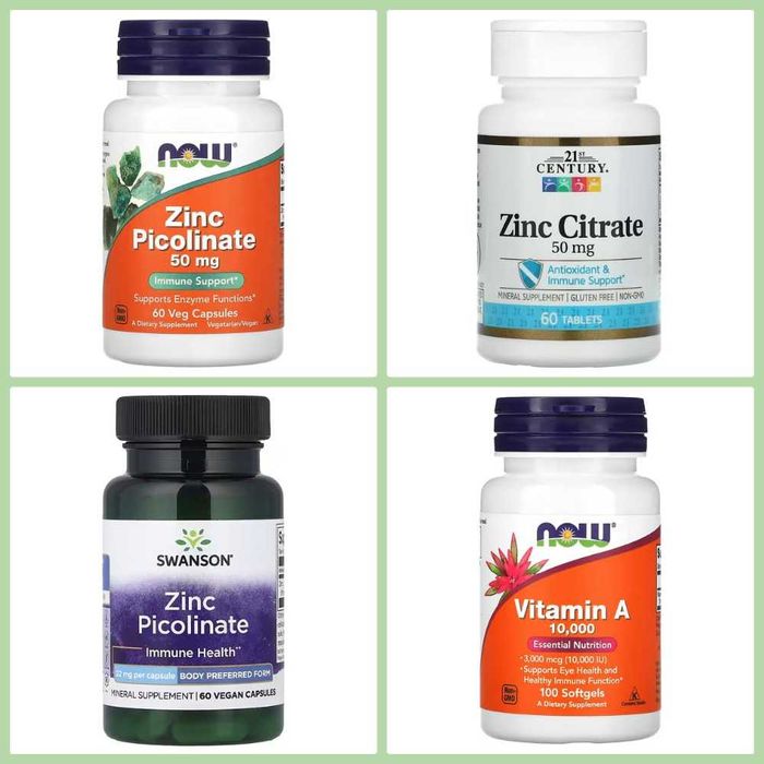 IHERB California Immune4 Now Foods вітамін А, В, С D3 1000/2000/5000