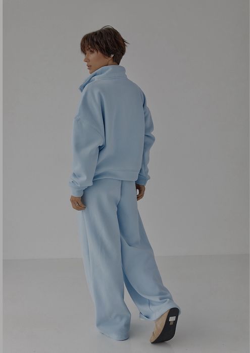 Костюм на флісі небесно голубий