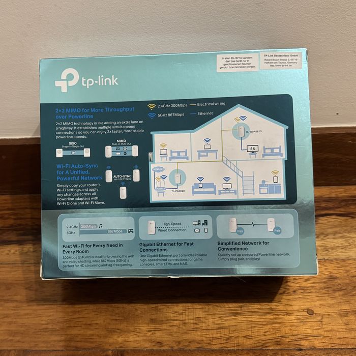 Powerline Wi-Fi kit TP-Link AV2000 Gigabit