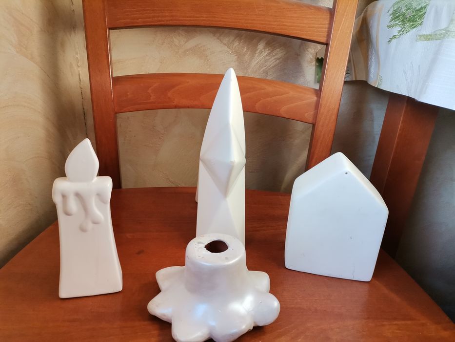 Ceramiczne ozdoby - 4 sztuki