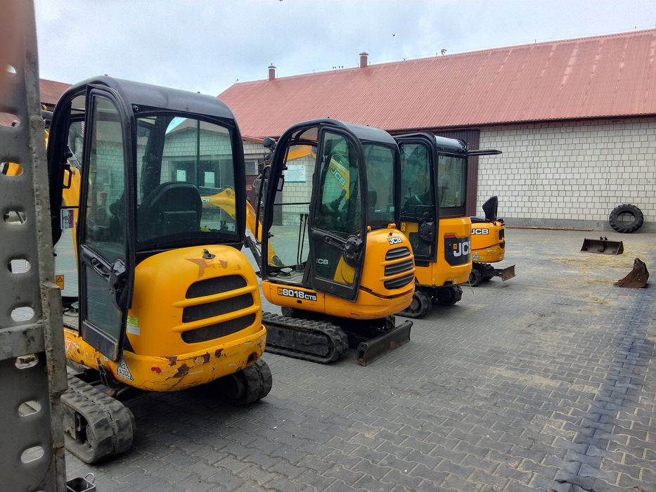 Wynajem minikoparki wozidło miniładowarka młot do kucia świder usługi