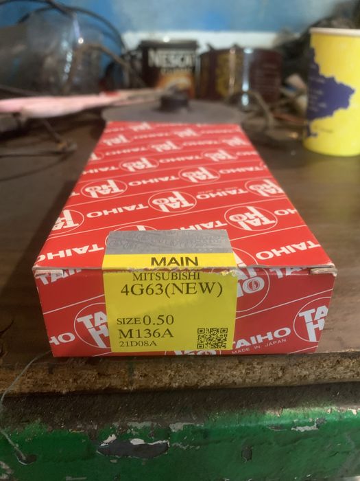 Продам вкладиші корінні +0,5, Кільця поршневі 86мм. На двигун 4g63