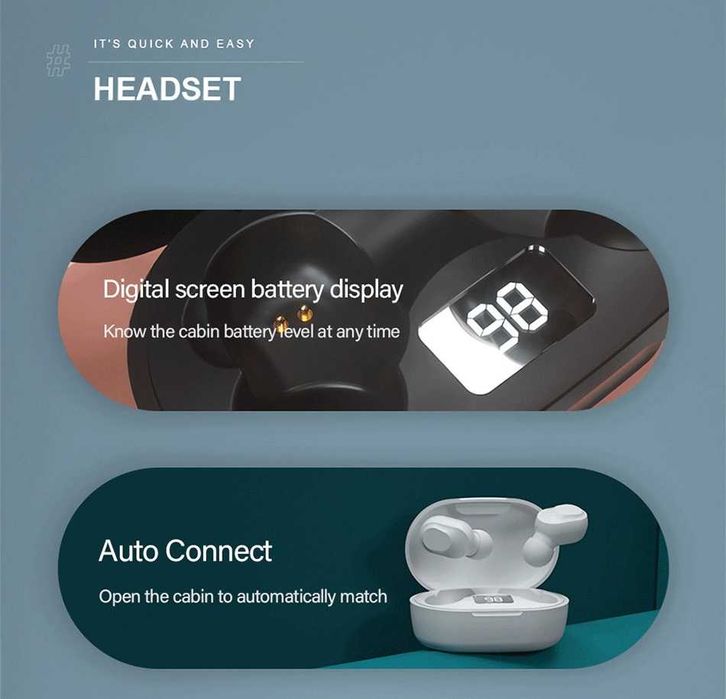 Lenovo XT91 Auricular Fones Earphones Wireless Bluetooth Originais NOV