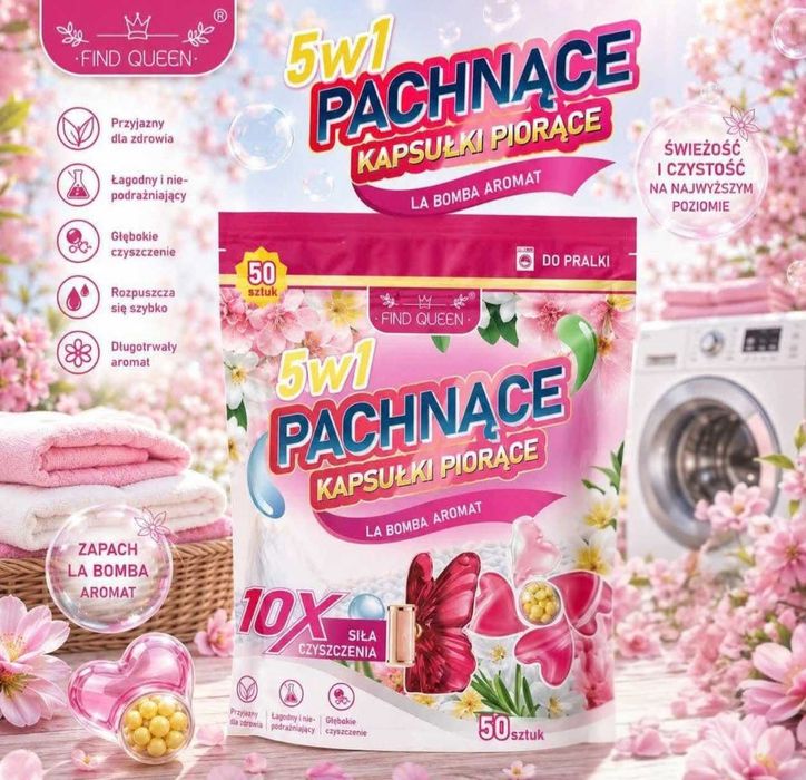 Kapsułki piorące PACHNĄCE 5w1 Słynny Motylek – 50 szt.