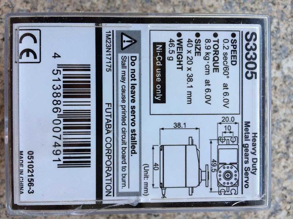 Futaba Servo Analógico S3305