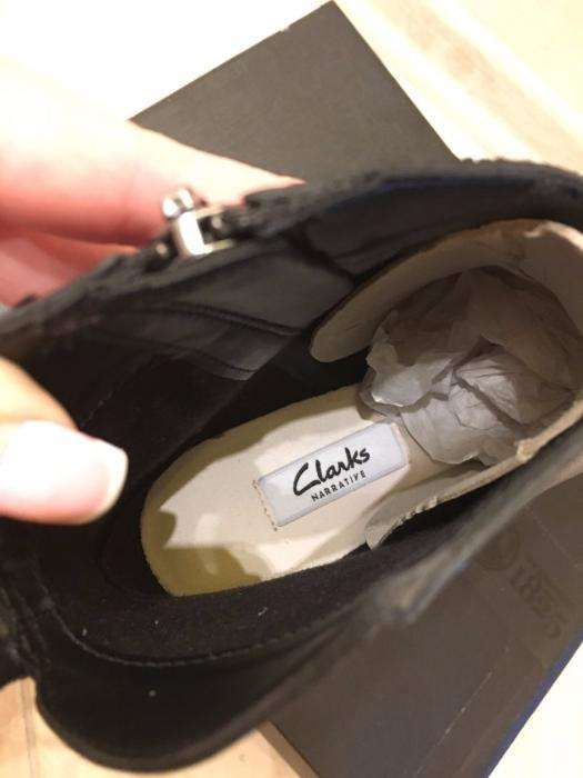Ботильоны, полусапожки кожанные Clarks 37р