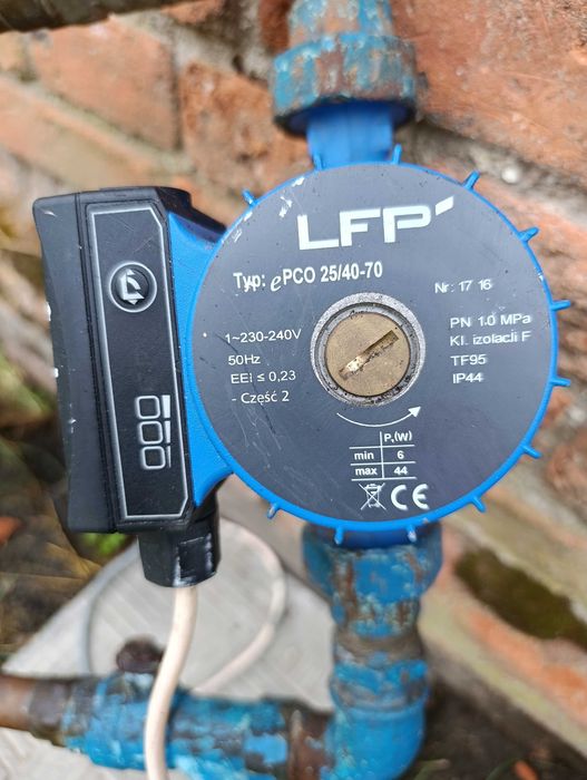 Elektroniczna pompa CO obiegowa LFP ePCO 25/40-70 miedź zawór pieca