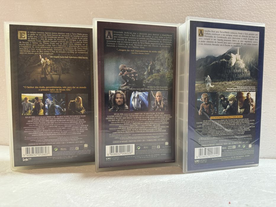 Cassetes VHS Senhor dos Aneis