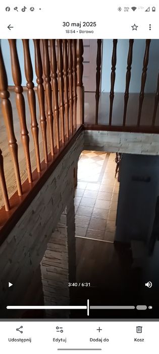 Barierki dębowe wewnętrzne