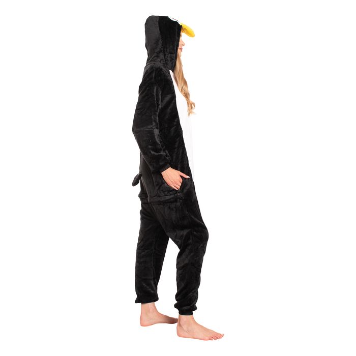 Piżama Damska Kombinezon Kigurumi Onesie Pingwin Czarny 155-165 cm M