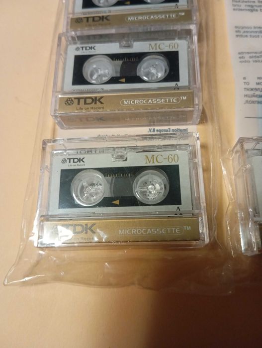 TDK Microcassette MC60 4 unidades novas