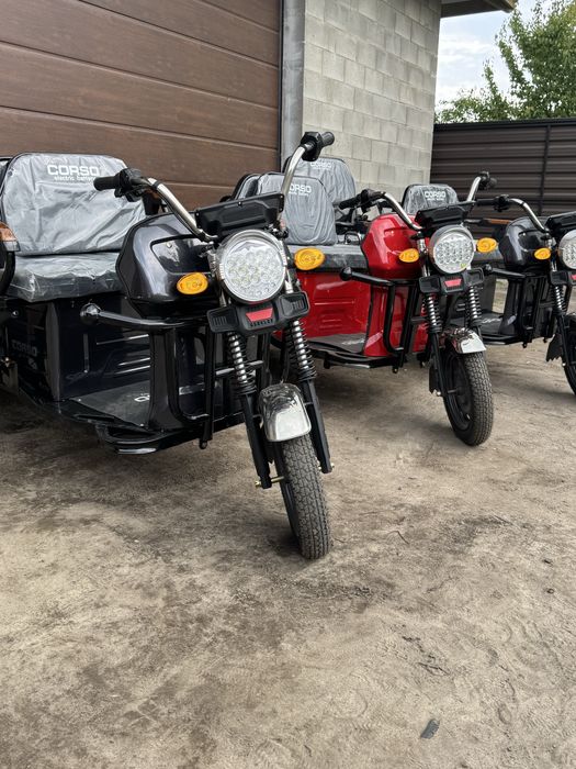 Трицикл вантажний Corso HARDY 1200W, 60V/38Ah 4 МІСЦЯ  доставка вам додому