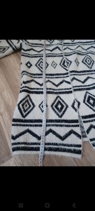 Kardigan sweter długi m 38