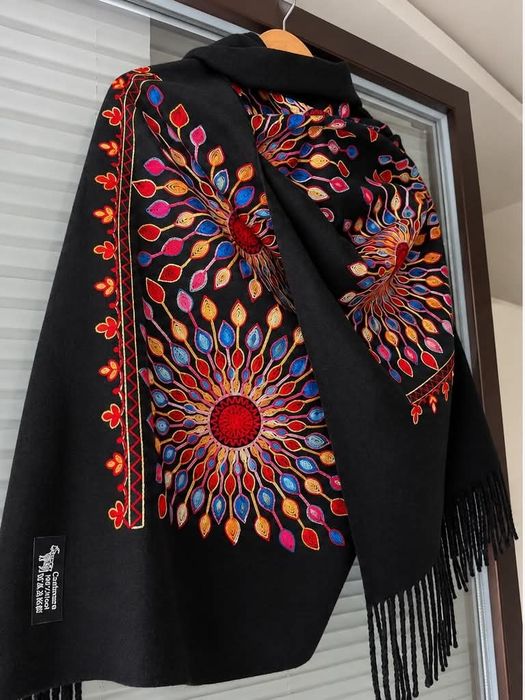 Szalik czarny Cashmere