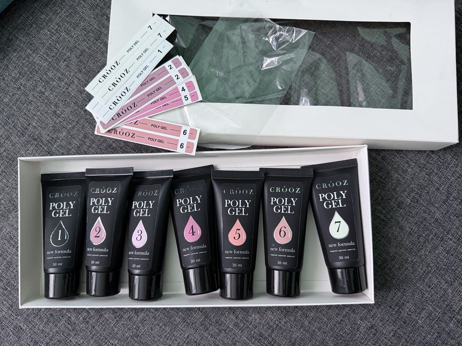 Полігель гель нарощування нігтів лампа