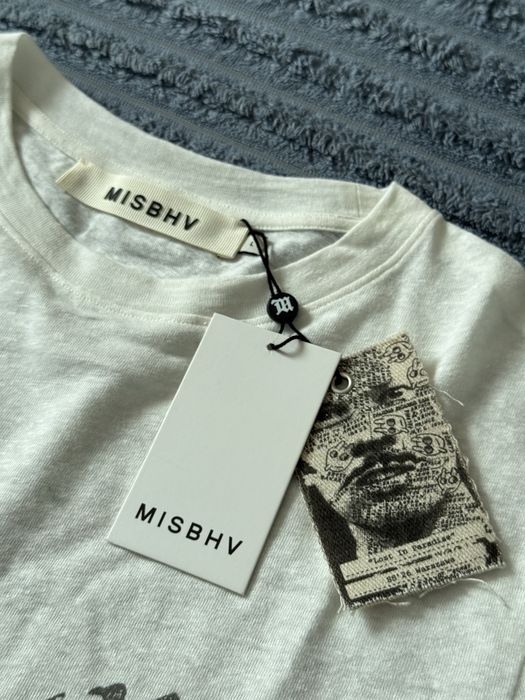 MISBHV T-Shirt with print and shimmering sequins