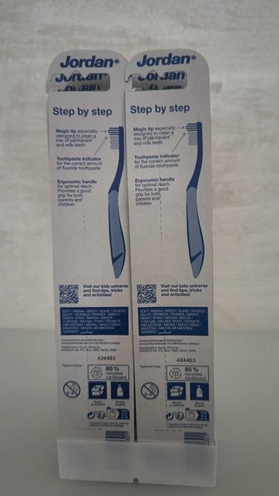 Szczoteczki do zębów Jordan dla dzieci 6 - 9 lat.