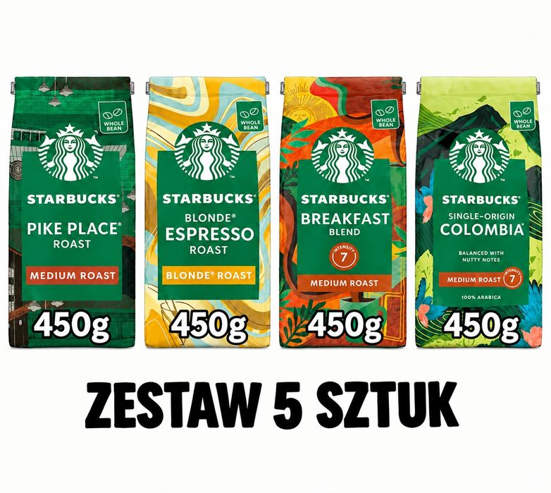 Kawa ziarnista Starbucks 450g -  5 sztuk