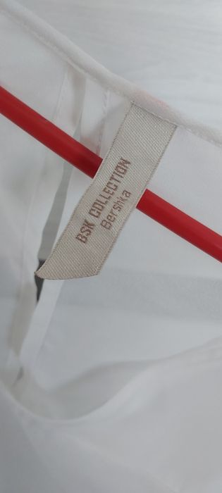 Top bluzka tunika na lato M biała bershka