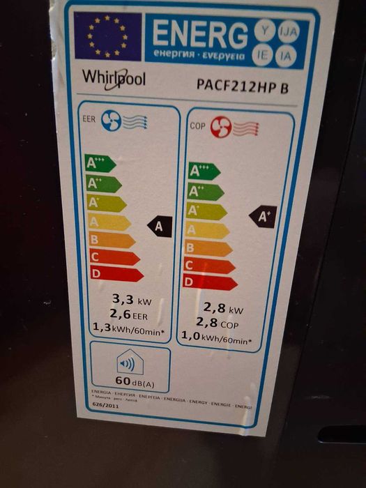 Ar condicionado portátil whirlpool PACF212HP B