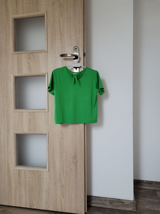 Crop koszulka zielona S