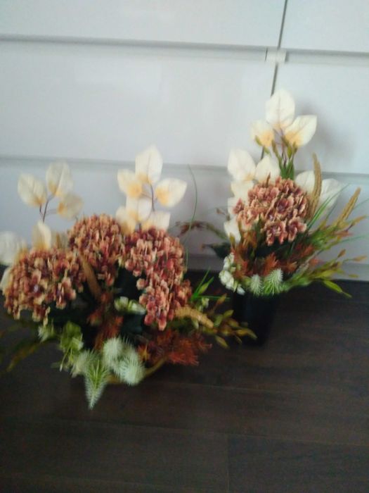 Komplet nagrobny obciążony - stroik i bukiet