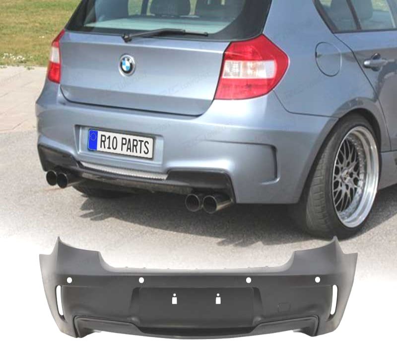 PARA-CHOQUES TRASEIRO BMW E81 E87 LOOK 1M 04-11 PDC